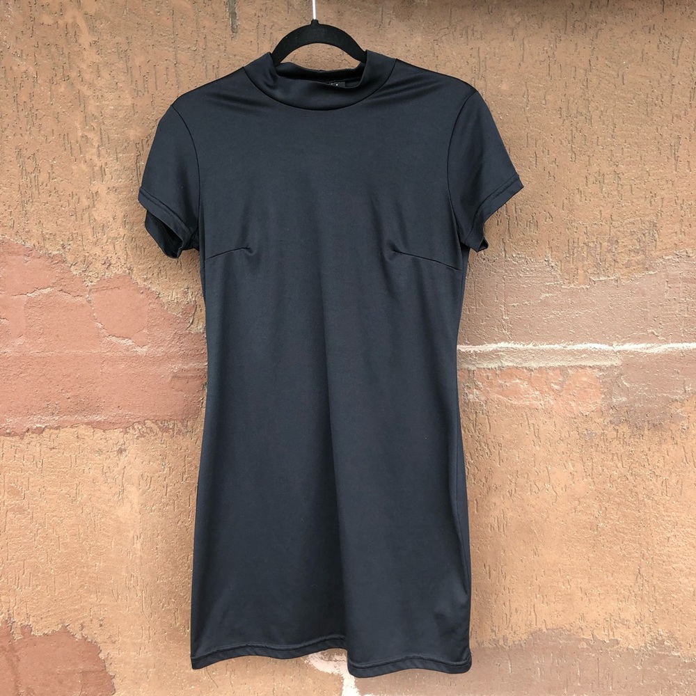 90s Mock Neck Mini Dress